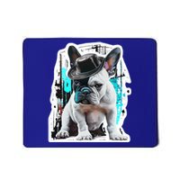 French Bulldog With Hat Urban Street Art Meaningful Gift Mousepad