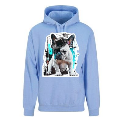 French Bulldog With Hat Urban Street Art Meaningful Gift Unisex Surf Hoodie