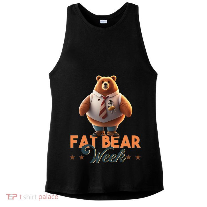 Fat Bear Week Vintage Ladies PosiCharge Tri-Blend Wicking Tank