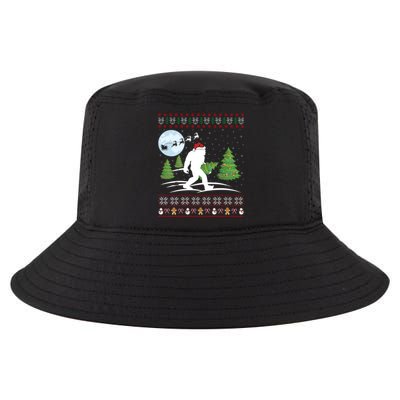 Funny Bigfoot Xmas Gift Santa Hat Ugly Bigfoot Christmas Cute Gift Cool Comfort Performance Bucket Hat