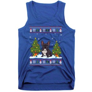 French Bulldog Xmas Tree Light Ugly Christmas Gift Tank Top