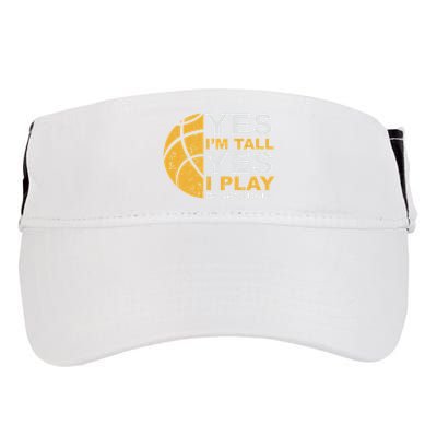 Funny Basketball Yes IM Tall Basketball Player Gift Adult Drive Performance Visor