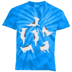 French Bulldog Yoga Poses Funny Cute Frenchie Dog Lover Gift Cute Gift Kids Tie-Dye T-Shirt