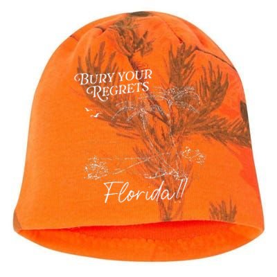 Funny Bury Your Regrets Florida Gift Kati - Camo Knit Beanie