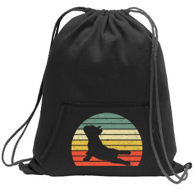 French Bulldog Yoga Funny Frenchie Sweatshirt Cinch Pack Bag