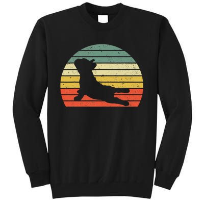 French Bulldog Yoga Funny Frenchie Tall Sweatshirt