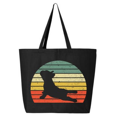 French Bulldog Yoga Funny Frenchie 25L Jumbo Tote