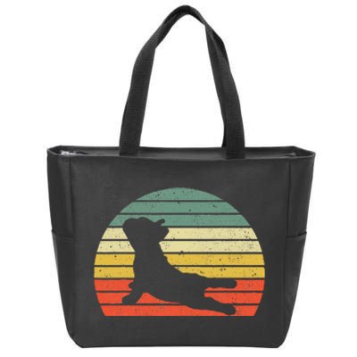 French Bulldog Yoga Funny Frenchie Zip Tote Bag