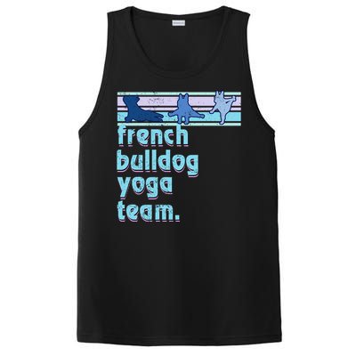 French Bulldog Yoga Team Funny Frenchie Yoga Lover Namaste Gift PosiCharge Competitor Tank