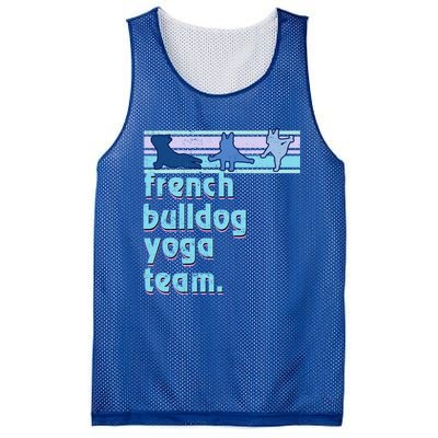 French Bulldog Yoga Team Funny Frenchie Yoga Lover Namaste Gift Mesh Reversible Basketball Jersey Tank