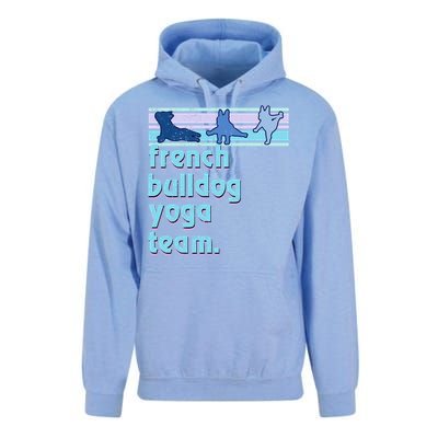 French Bulldog Yoga Team Funny Frenchie Yoga Lover Namaste Gift Unisex Surf Hoodie