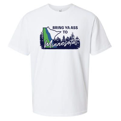 Funny Bring Ya Ass To Minnesota Sueded Cloud Jersey T-Shirt