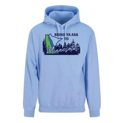 Funny Bring Ya Ass To Minnesota Unisex Surf Hoodie