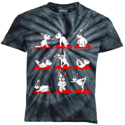 French Bulldog Yoga Kids Tie-Dye T-Shirt