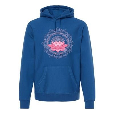 Flower Blossom Yoga Meditation Prana Art Boho Dala Lotus Great Gift Premium Hoodie