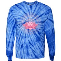 Flower Blossom Yoga Meditation Prana Art Boho Dala Lotus Great Gift Tie-Dye Long Sleeve Shirt