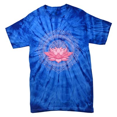 Flower Blossom Yoga Meditation Prana Art Boho Dala Lotus Great Gift Tie-Dye T-Shirt