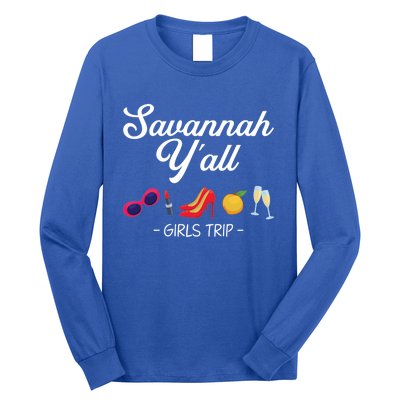 Funny Bachelorette Yall Savannah Trip Gift Long Sleeve Shirt