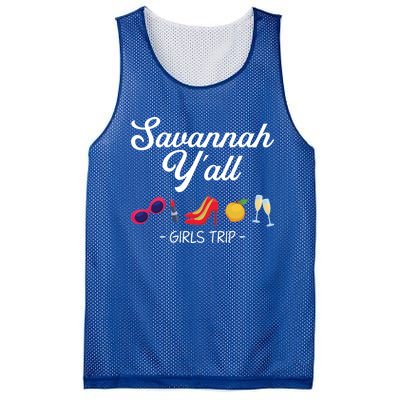 Funny Bachelorette Yall Savannah Trip Gift Mesh Reversible Basketball Jersey Tank