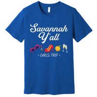 Funny Bachelorette Yall Savannah Trip Gift Premium T-Shirt