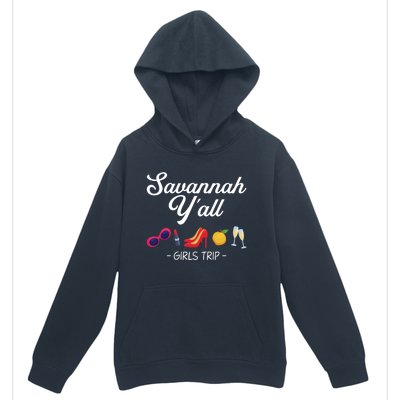 Funny Bachelorette Yall Savannah Trip Gift Urban Pullover Hoodie