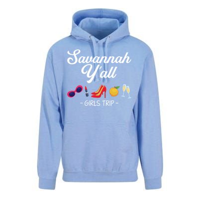 Funny Bachelorette Yall Savannah Trip Gift Unisex Surf Hoodie