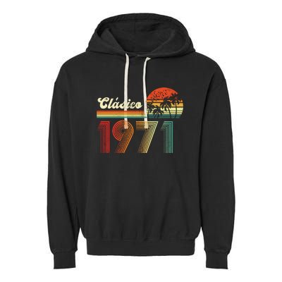 Feliz cumpleaños 1971 Edición limitada 52nd spanish Birthday clásica Garment-Dyed Fleece Hoodie