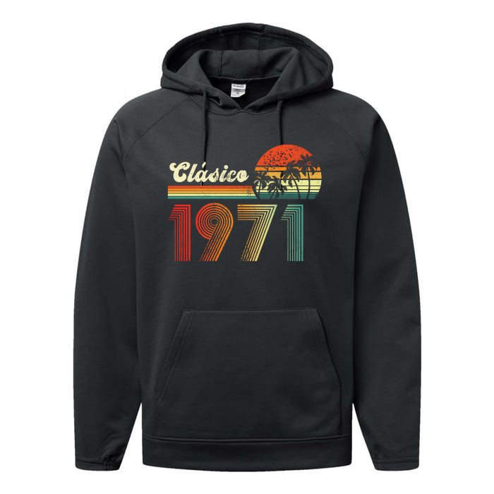 Feliz cumpleaños 1971 Edición limitada 52nd spanish Birthday clásica Performance Fleece Hoodie