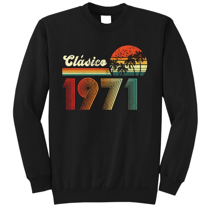 Feliz cumpleaños 1971 Edición limitada 52nd spanish Birthday clásica Tall Sweatshirt