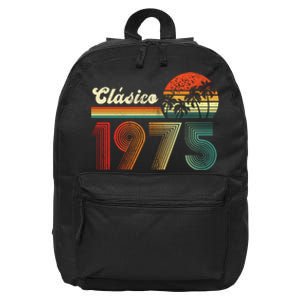 Feliz cumpleaños 1975 Edición limitada 48th spanish Birthday clásica 16 in Basic Backpack