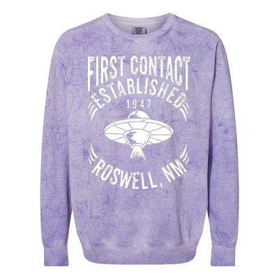 First Contact 1947 Roswell Colorblast Crewneck Sweatshirt