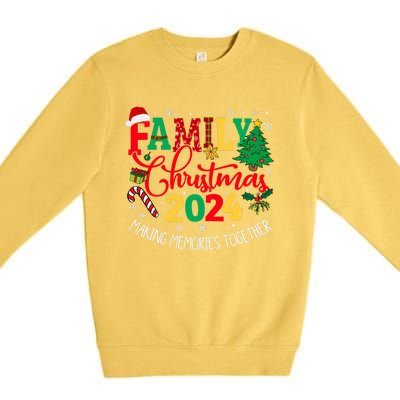 Family Christmas 2024 Matching Outfit Xmas Squad Santa Group Premium Crewneck Sweatshirt