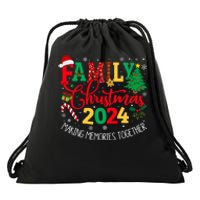 Family Christmas 2024 Matching Outfit Xmas Squad Santa Group Drawstring Bag