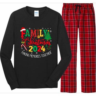 Family Christmas 2024 Matching Outfit Xmas Squad Santa Group Long Sleeve Pajama Set