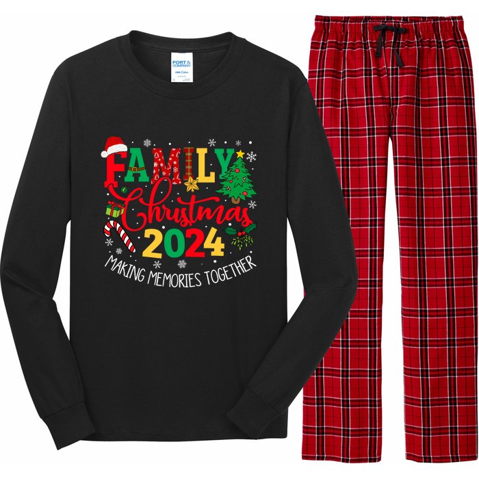 Family Christmas 2024 Matching Outfit Xmas Squad Santa Group Long Sleeve Pajama Set