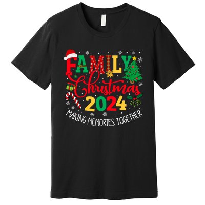 Family Christmas 2024 Matching Outfit Xmas Squad Santa Group Premium T-Shirt