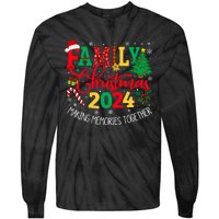 Family Christmas 2024 Matching Outfit Xmas Squad Santa Group Tie-Dye Long Sleeve Shirt