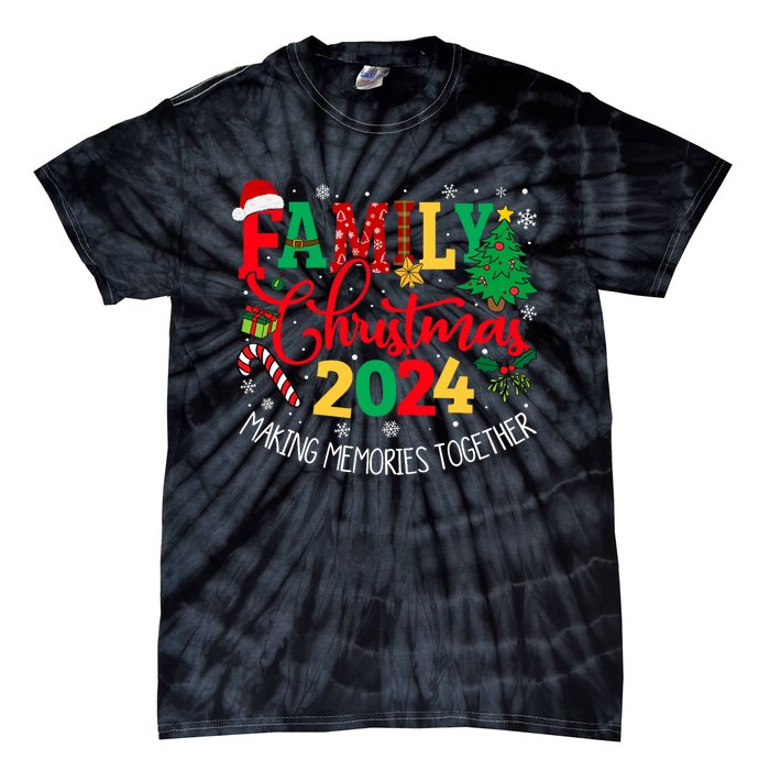 Family Christmas 2024 Matching Outfit Xmas Squad Santa Group Tie-Dye T-Shirt