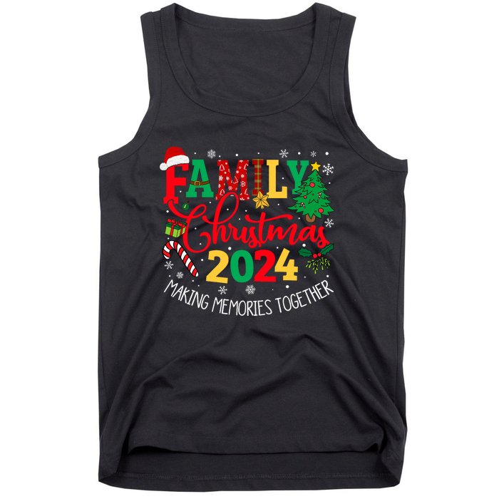 Family Christmas 2024 Matching Outfit Xmas Squad Santa Group Tank Top