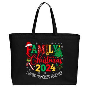 Family Christmas 2024 Matching Outfit Xmas Squad Santa Group Cotton Canvas Jumbo Tote