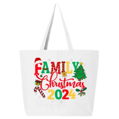 Family Christmas 2024 Matching Outfit Xmas Squad Santa Group 25L Jumbo Tote