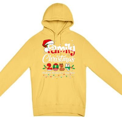 Family Christmas 2024 Matching Outfit Xmas Squad Santa Premium Pullover Hoodie