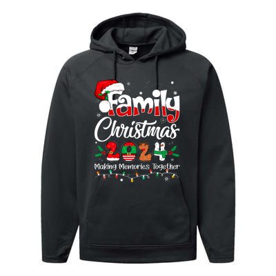 Family Christmas 2024 Matching Outfit Xmas Squad Santa Performance Fleece Hoodie