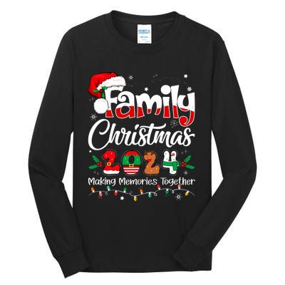 Family Christmas 2024 Matching Outfit Xmas Squad Santa Tall Long Sleeve T-Shirt