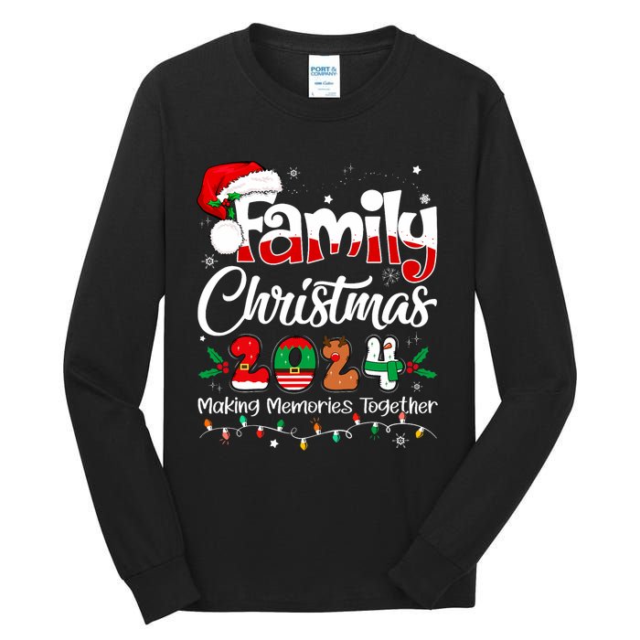 Family Christmas 2024 Matching Outfit Xmas Squad Santa Tall Long Sleeve T-Shirt