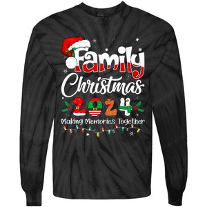 Family Christmas 2024 Matching Outfit Xmas Squad Santa Tie-Dye Long Sleeve Shirt