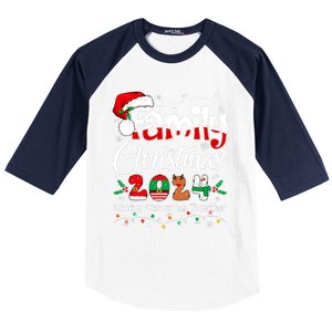 Family Christmas 2024 Matching Outfit Xmas Squad Santa Baseball Sleeve Shirt