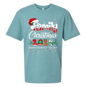 Family Christmas 2024 Matching Outfit Xmas Squad Santa Sueded Cloud Jersey T-Shirt