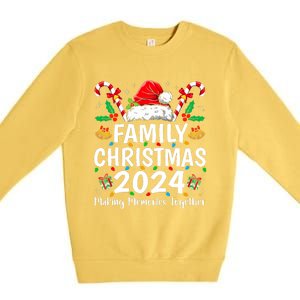 Family Christmas 2024 Matching Squad Santa Elf Funny Xmas Premium Crewneck Sweatshirt