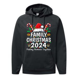 Family Christmas 2024 Matching Squad Santa Elf Funny Xmas Performance Fleece Hoodie